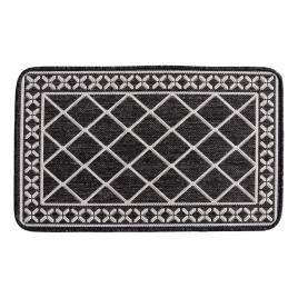 Covor pentru usa intrare, flex 19640 80, antiderapant, negru gri , 50 x 80 cm