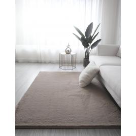 Covor pufos sufragerie dormitor, model blanita antiderapant, soft lop 080, bej