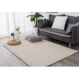 Model blana iepure, lop grofat 050, covor living dormitor antiderapant, crem