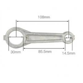 Biela cap compresor de aer aluminiu - 14.5x30x108mm ch139
