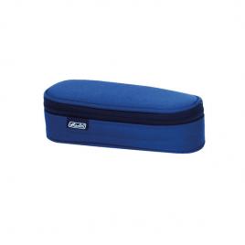 Necessaire oval albastru