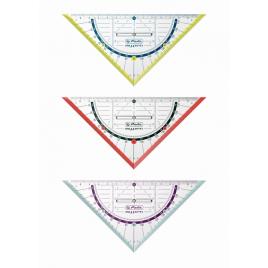 Echer/raportor16 cm cu grip 3 combinatii de culori my pen