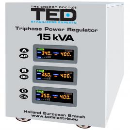 Stabilizator tensiune trifazat servo 15kva