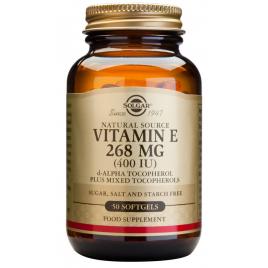 Vitamin e 268mg 400 iu softgels 50cps solgar