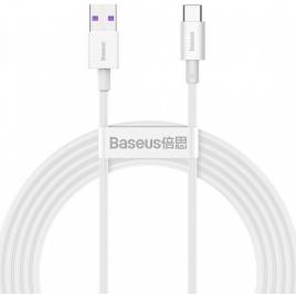 Cablu baseus superior fastcharge 2m, alb