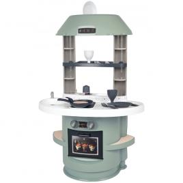 Bucatarie smoby nova verde cu accesorii