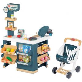 Magazin pentru copii smoby super market cu 42 accesorii