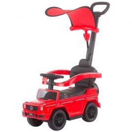 Masinuta de impins chipolino mercedes g350 red cu maner si copertina