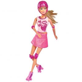 Papusa simba steffi love glitter skates 29 cm cu accesorii