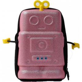 Ghiozdan prescolari robot stralucitor supercute roz