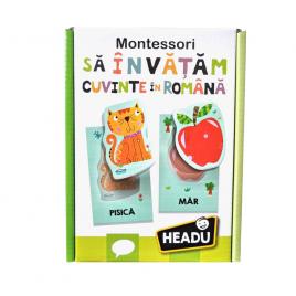 Joc headu montessori - sa invatam cuvinte in romana