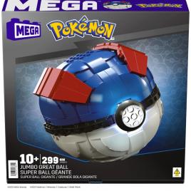 Set de constructie pokemon mega construx bila jumbo 299 piese