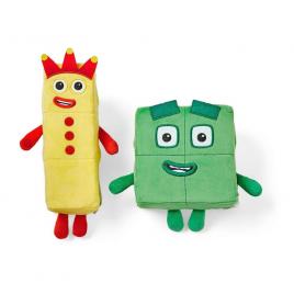 Set mascote din plus numberblocks - trei si patru
