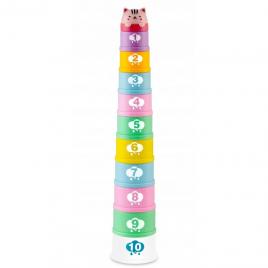 Jucarie pentru baie in forma de turn cu cifre ricokids rk-752