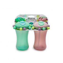 Set 2 cani cu pai abacus melii - roz si verde