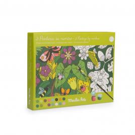 Set creativ picteaza cu numere variatii botanice, moulin roty