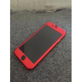 Husa Fullbody Red pentru Apple iPhone 6 / Apple iPhone 6S cu acoperire completa  360grade cu folie protectie sticla gratis