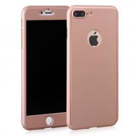 Husa FullBodyRose - Gold pentru Apple iPhone 7 Plus acoperire completa  360grade cu folie de protectie gratis