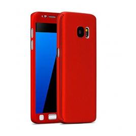 Husa FullBodyRosu pentru Samsung Galaxy S6 acoperire completa  360grade cu folie de protectie gratis