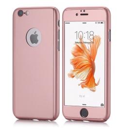 Husa FullbodyRose-Gold pentru Apple iPhone 6 Plus / Apple iPhone 6S Plus acoperire completa  360grade cu folie de protectie gratis