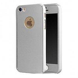 Husa FullbodySilver pentru Apple iPhone 5 / Apple iPhone 5S/ Apple iPhone 5SE acoperire completa  360grade folie de protectie gratis