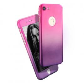 Husa 360grade Degrade fata-spate compatibila iPhone 7 Plus cu folie de protectie inclusa
