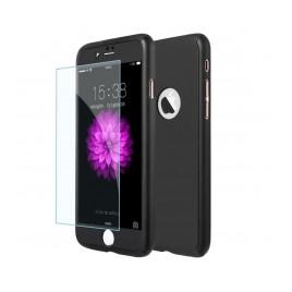 HusaFullbody Black pentru Apple iPhone 6 / Apple iPhone 6S cu acoperire completa  360grade cu folie protectie de sticla gratis