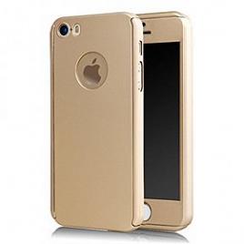 HusaFullbodyGold pentru Apple iPhone 5 / Apple iPhone 5S/ Apple iPhone 5SE acoperire completa  360grade folie de protectie gratis