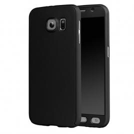 Husa Samsung S6 Full Cover  360+ folie sticla Negru