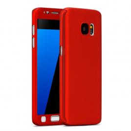 Husa Samsung S7 Full Cover  360+ folie Rosu