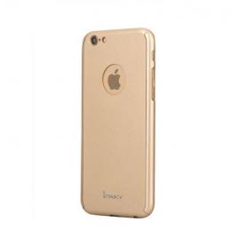 Husa  360 iPaky pentru iPhone 6 PLUS/6S PLUS ( Protectie fata-spate) cu folie de protectie inclusa - Gold