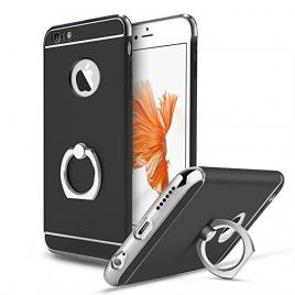 Husa Apple iPhone 6/6SElegance Luxury 3in1 Ring Black