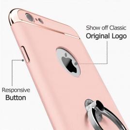 Husa Apple iPhone 6/6SElegance Luxury 3in1 Ring Rose-Gold