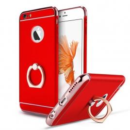 Husa Apple iPhone 6 Plus/6S PlusElegance Luxury 3in1 Ring Red