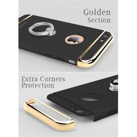 Husa Apple iPhone 7Elegance Luxury 3in1 Ring Black