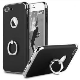 Husa Apple iPhone 7 PlusElegance Luxury 3in1 Ring Black