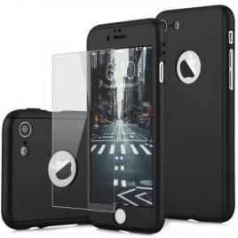 Husa FullBodyBlackpentru Apple Iphone 6 Plus / Apple iPhone 6S Plus acoperire completa  360grade cu folie de protectie gratis