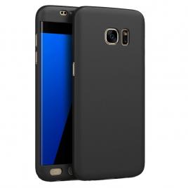 Husa FullBodyBlack pentru Samsung Galaxy S7 Edgeacoperire completa  360grade cu folie de protectie gratis