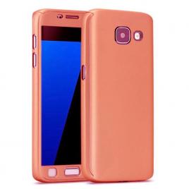Husa FullBodyRose-Gold pentru Samsung Galaxy A5 2017 acoperire completa  360grade cu folie de protectie gratis