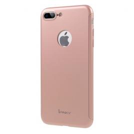 Husa FullBodyiPaky Original Rose-Gold pentru Apple iPhone 7 Plus acoperire completa  360grade cu folie de protectie gratis