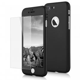 Husa Iphone 6/6s Full Cover  360+ folie sticla Negru