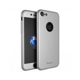Husa de protectie pentru Apple iPhone 7 iPaky Pro Silver Original Case acoperire completa  360grade cu folie de protectie gratis