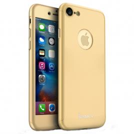 Husa de protectie pentru Apple iPhone 8 iPaky Pro Gold Original Case acoperire completa  360grade cu folie de protectie gratis