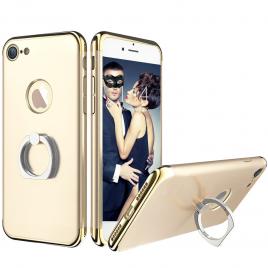 Husa telefon Iphone 7 Plus ofera protectie 3in1 Ultrasubtire -Luxury Gold S Ring