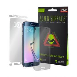 Folie Alien Surface HD Samsung Galaxy S6 Edge protectie ecran spate laterale + Alien Fiber Cadou