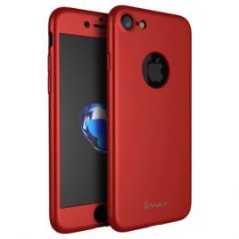 Husa FullBodyIPAKY Originala Red pentru Apple iPhone 8 Plus acoperire completa  360grade cu folie de protectie gratis