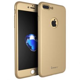 Husa FullBodyiPaky Original Gold pentru Apple iPhone 8 Plus acoperire completa  360grade cu folie de protectie gratis