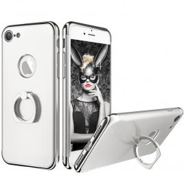 Husa telefon Iphone 7 Plus ofera protectie 3in1 Ultrasubtire - Lux Silver S Ring