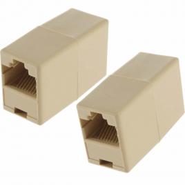 Adaptor / Mufa de prelungire cablu retea UTP / FTP / RJ45  mama-mama prelungitor cablu internet mufa trecere