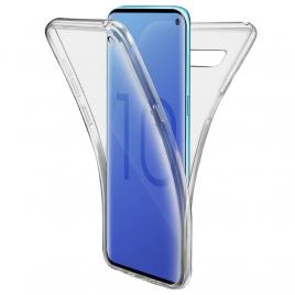 Husa Full TPU  360 (fata + spate) pentru Samsung Galaxy S10 Gri Transparent